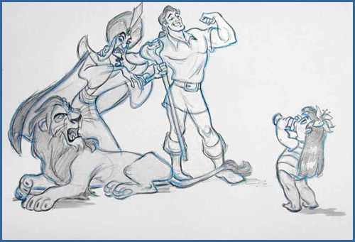 Andreas Deja's Villain Trilogy Pose for Lilo