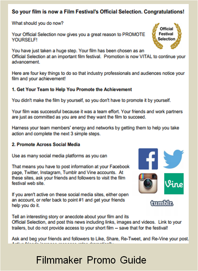 Filmmaker Promo Guide